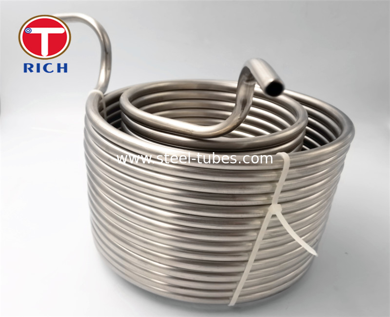 40L 9.52X0.6 Mm 304 Stainless Steel Coil For Beer Wort Chiller Cooling Coil Diameter  Tube Coiling