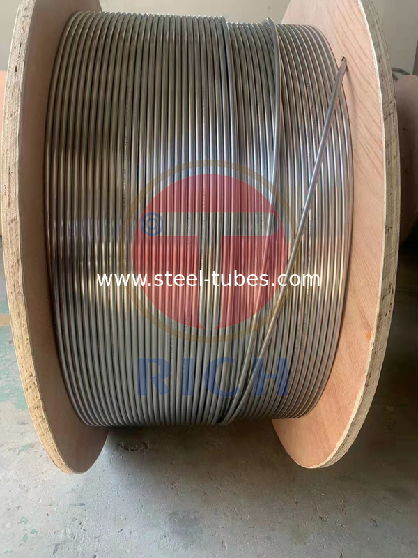 12X2 304 316L Coiled Supper Long Stainless Steel Tubing  For Hanger For Auto Exhaust